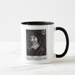 Porträt von Rene Descartes Tasse