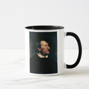 Porträt von Richard Wagner (1813-83) (Öl auf canva Tasse