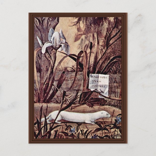 Porträt von Ritterdetails von Carpaccio Vittore Postkarte (Vorderseite)