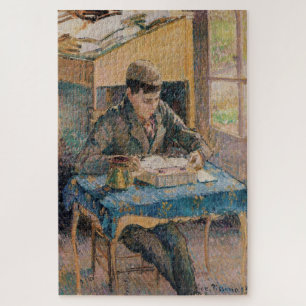 Porträt von Rodo beim Lesen (1893) von Pissarro Puzzle