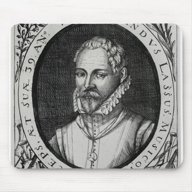 Porträt von Roland de Lassus Mousepad (Vorne)