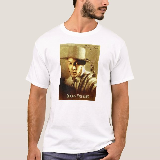 Porträt von Rudolph Valentino T-Shirt (Vorderseite)