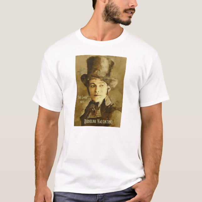 Porträt von Rudolph Valentino T-Shirt (Vorderseite)
