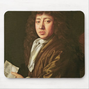 Porträt von Samuel Pepys 1666 Mousepad