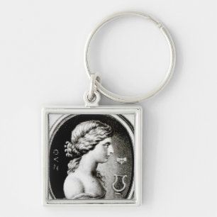 Porträt von Sappho Schlüsselanhänger