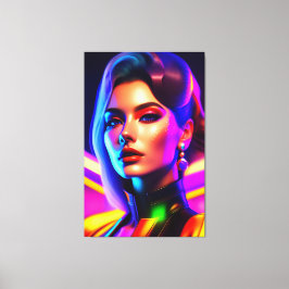 Porträt von Schönheit Leinwanddruck