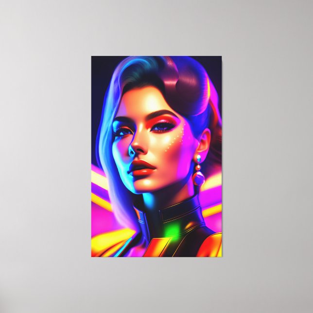 Porträt von Schönheit Leinwanddruck (Vorderseite)