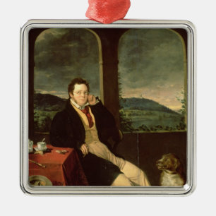 Porträt von Schubert Silbernes Ornament