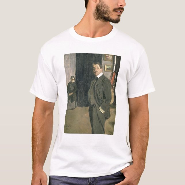 Porträt von Sergei Pavlovich Diaghilev T-Shirt (Vorderseite)