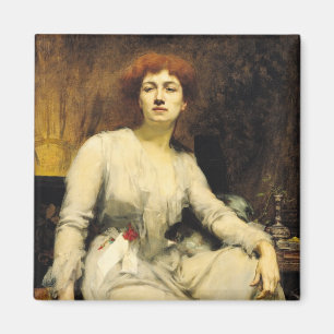 Porträt von Severine 1893 Magnet