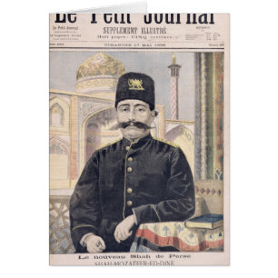 Porträt von Shah Mozzafer-ed-Lärm
