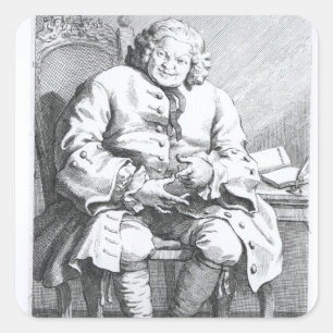 Porträt von Simon Fraser, Lord Lovat Quadratischer Aufkleber