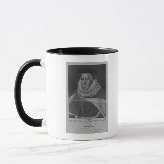 Porträt von Sir Christopher Yelverton Tasse (Links)