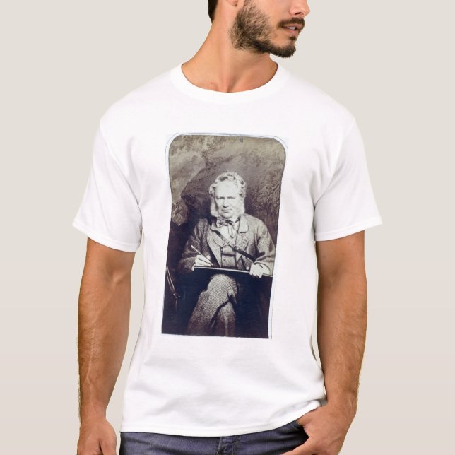 Porträt von Sir Edwin Landseer (1802-73) (Albumen T-Shirt (Vorderseite)