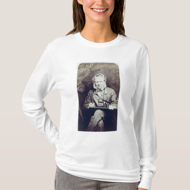Porträt von Sir Edwin Landseer (1802-73) (Albumen T-Shirt (Vorderseite)
