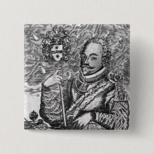 Porträt von Sir Francis Drake Button