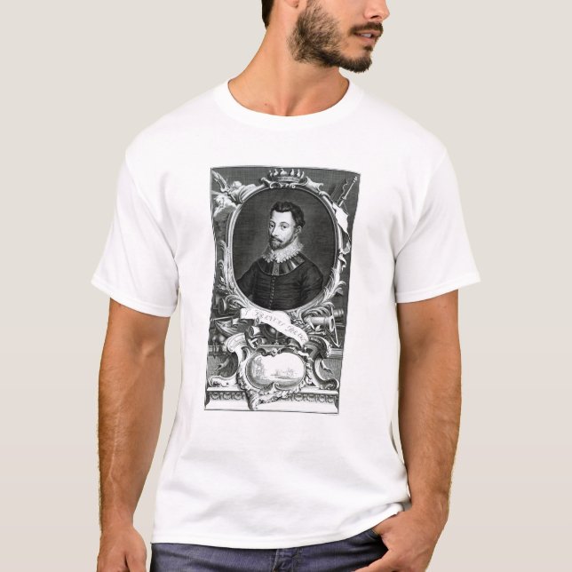 Porträt von Sir Francis Drake T-Shirt (Vorderseite)