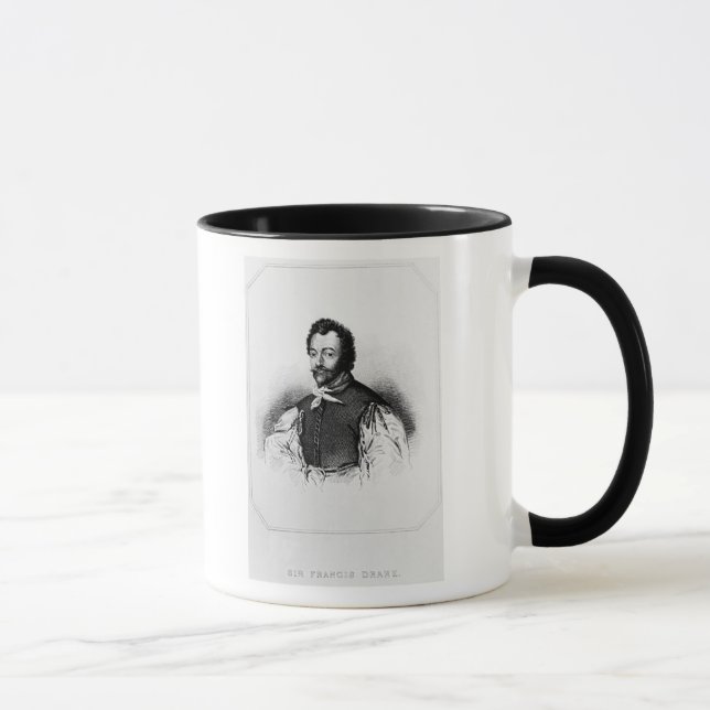 Porträt von Sir Francis Drake Tasse (Rechts)