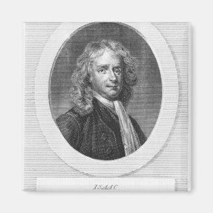 Porträt von Sir Isaac Newton Magnet