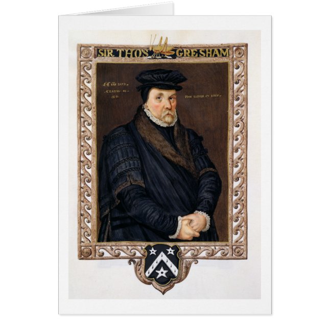 Porträt von Sir Thomas Gresham (c.1519-79) von 'M (Vorne)