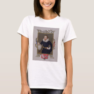 Porträt von Sir Walter Raleigh (c.1552-1618) von T-Shirt