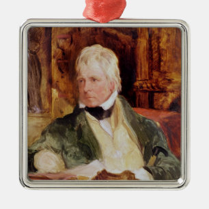 Porträt von Sir Walter Scott Ornament Aus Metall