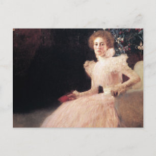 Porträt von Sonja Knips ; Gustav Klimt Malerei Postkarte