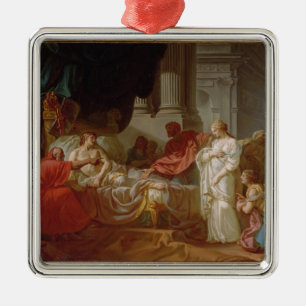 Porträt von Suger, Abt von St Denis (1082-1152), Silbernes Ornament