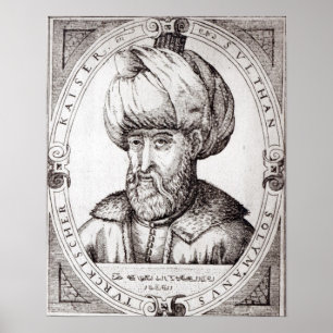 Porträt von Suleiman das ausgezeichnete Poster
