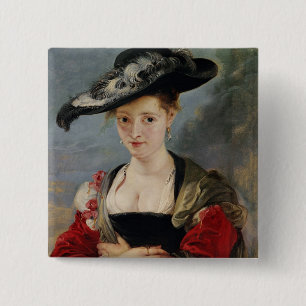 Porträt von Susanna Lunden (?) (Eimer Le Chapeau Button