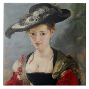 Porträt von Susanna Lunden (?) (Eimer Le Chapeau Fliese