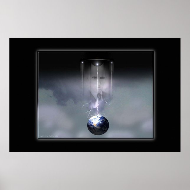 Porträt von Tesla von Gregory Gallo Poster (Vorne)