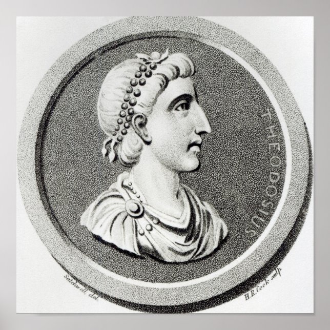 Porträt von Theodosius Poster (Vorne)