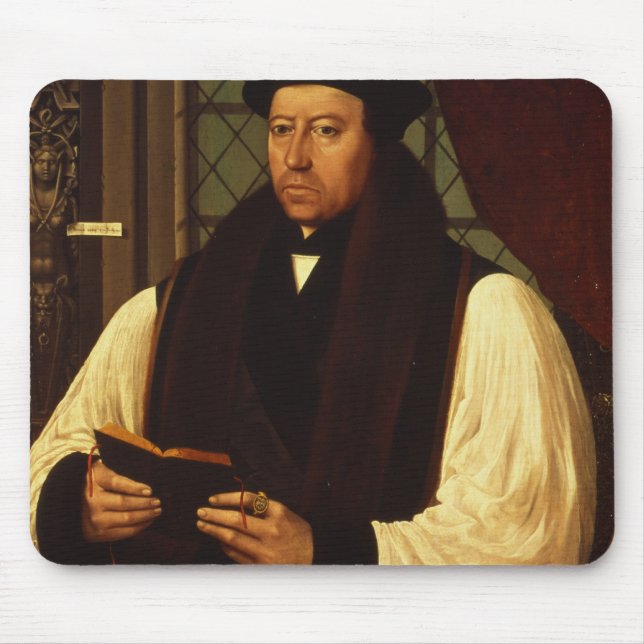 Porträt von Thomas Cranmer 1546 Mousepad (Vorne)