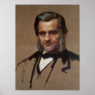 Porträt von Thomas Henry Huxley Poster