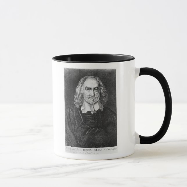 Porträt von Thomas Hobbes Tasse (Rechts)