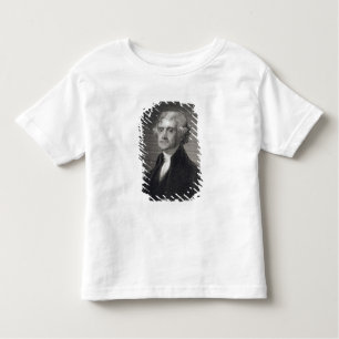 Porträt von Thomas Jefferson, graviert durch Kleinkind T-shirt