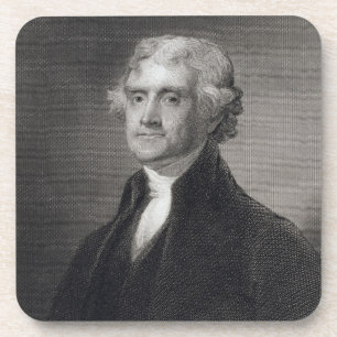 Porträt von Thomas Jefferson, graviert durch Untersetzer