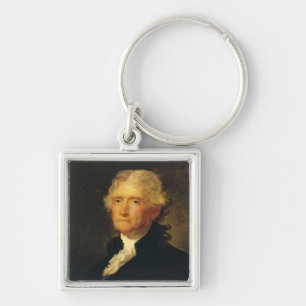 Porträt von Thomas Jefferson Schlüsselanhänger