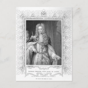 Porträt von Thomas Osborne, Gravur Postkarte