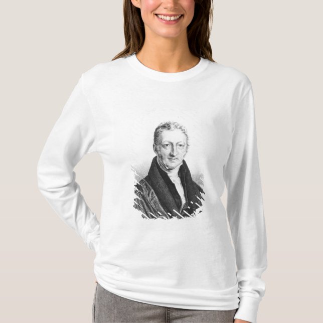 Porträt von Thomas Robert Malthus T-Shirt (Vorderseite)
