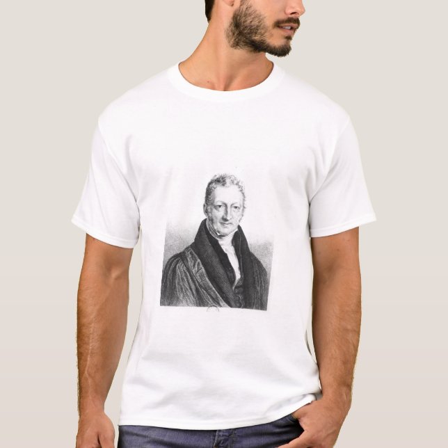 Porträt von Thomas Robert Malthus T-Shirt (Vorderseite)