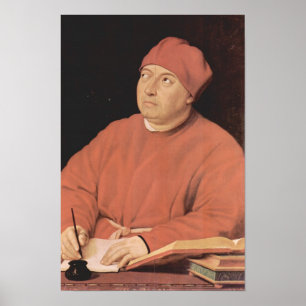 Porträt von Tommaso 'Fedra' Inghirami von Raphael Poster