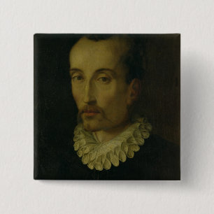 Porträt von Torquato Tasso, 1585-90 (Öl auf Button