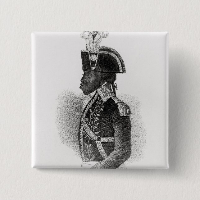 Porträt von Toussaint L'Ouverture Button (Vorderseite)