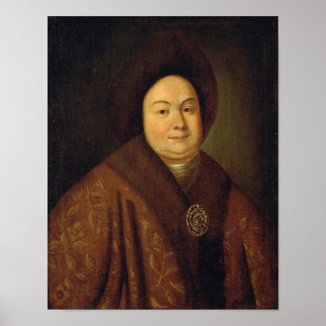 Porträt von Tsarina Evdokiya Feodorovna Poster (Vorne)