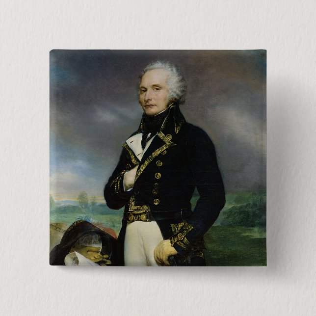 Porträt von Vicomte Alexandre-Francois-Marie Button (Vorderseite)