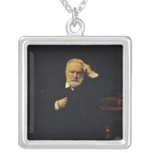 Porträt von Victor Hugo 1879 Versilberte Kette