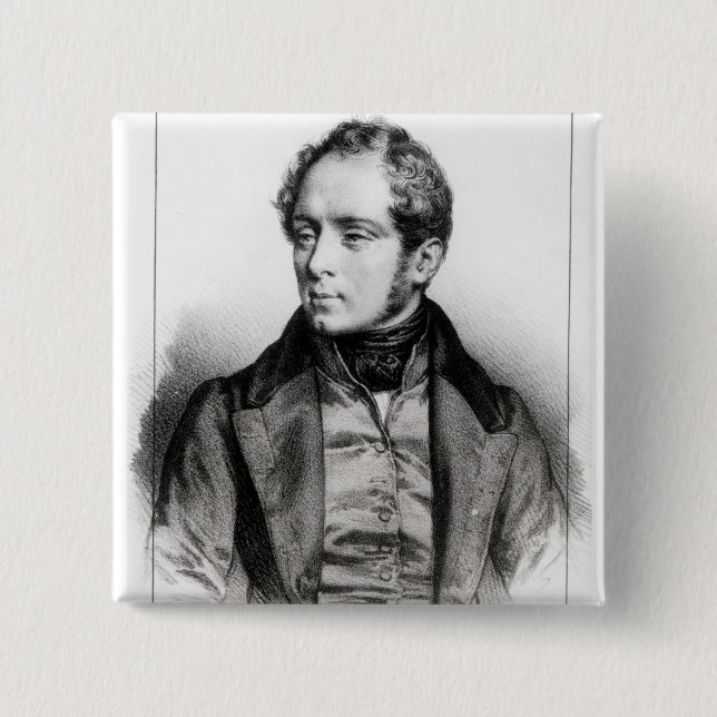 Porträt von Vincenzo Bellini Button (Vorderseite)