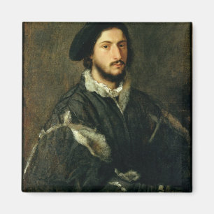 Porträt von Vincenzo Mosti (Öl auf Leinwand) Magnet